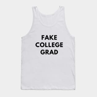 Fake College Grad Tank Top